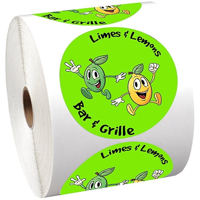 Full Color Sticker by the Roll - Circle - 3 1/4 inches