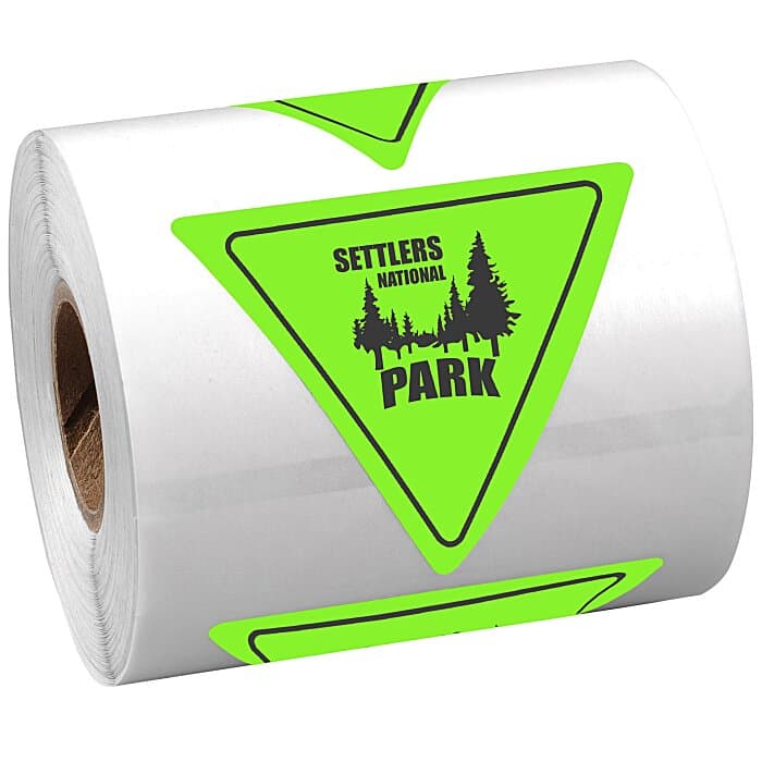 Sticker by the Roll - Triangle - 2 inches x 2-1/4 inches