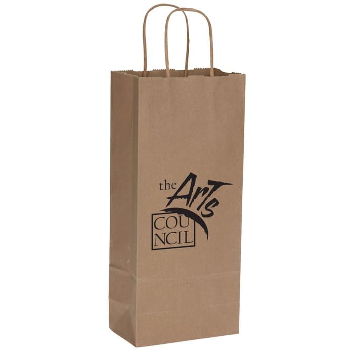 Natural Kraft Shopping Bag - 13 inches x 5 1/2 inches