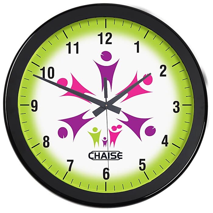 Full Color Wall Clock - 14 inches - Numbers