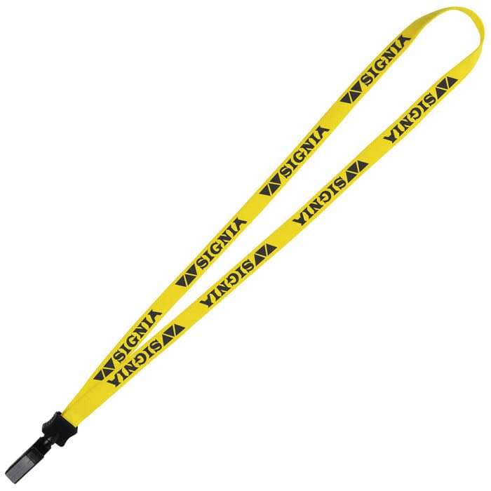 Lanyard - 5/8 inches - 34 inches - Plastic Bulldog Clip