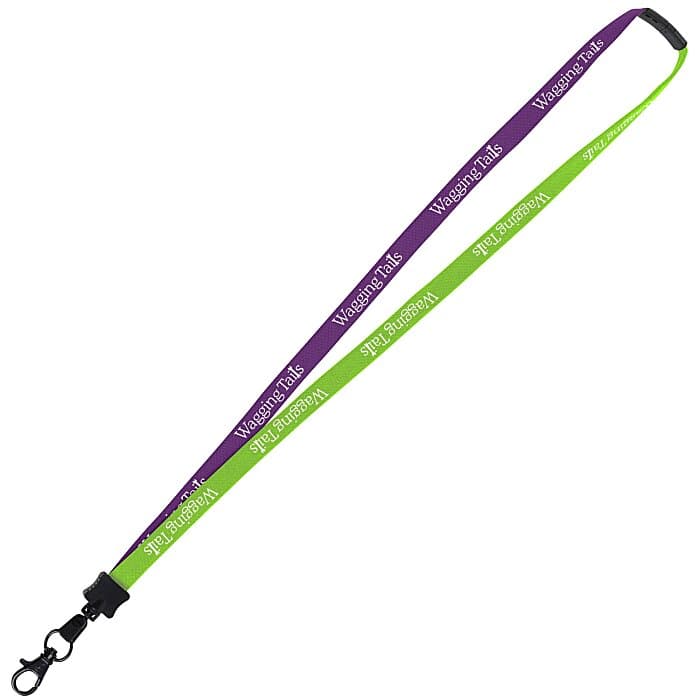 Two-Tone Cotton Lanyard - 5/8 inches - Metal Lobster Claw
