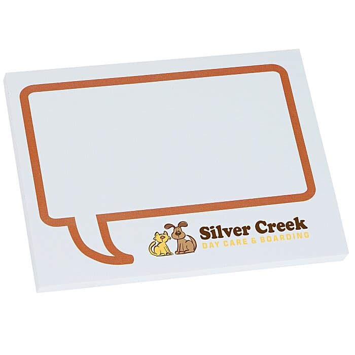 Souvenir Designer Sticky Note - 3 inches x 4 inches - Message Bubble - 50 Sheet