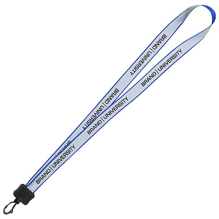 Reflective Lanyard - 3/4 inch - 32 inches - Plastic Swivel Snap Hook