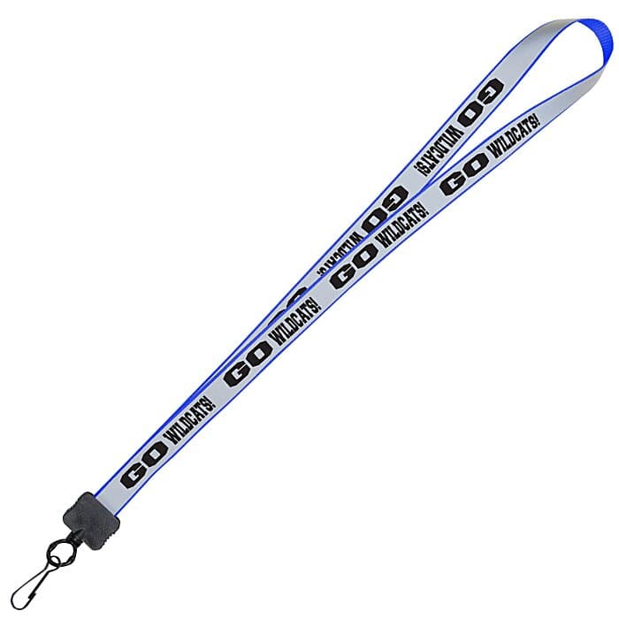 Reflective Lanyard - 3/4 inch - 32 inches - Metal Swivel Snap Hook