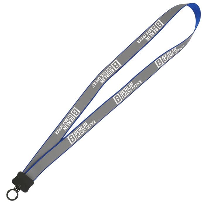 Reflective Lanyard - 3/4 inch - 34 inches - Plastic O-Ring