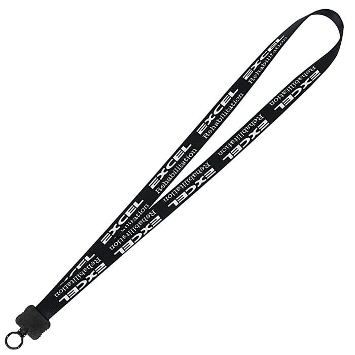 Smooth Nylon Lanyard - 3/4 inches - 34 inches - Plastic O-Ring