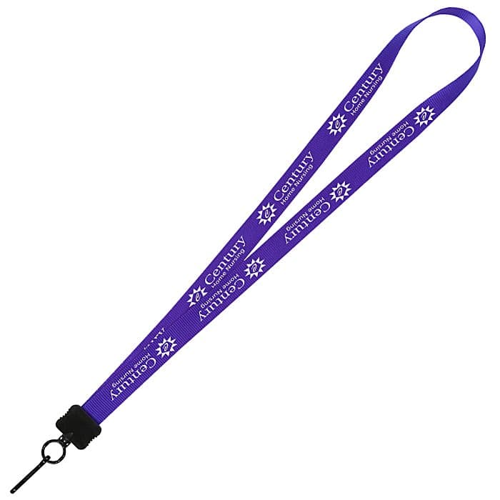 Smooth Nylon Lanyard - 3/4 inches - 32 inches - Metal Swivel Snap Hook