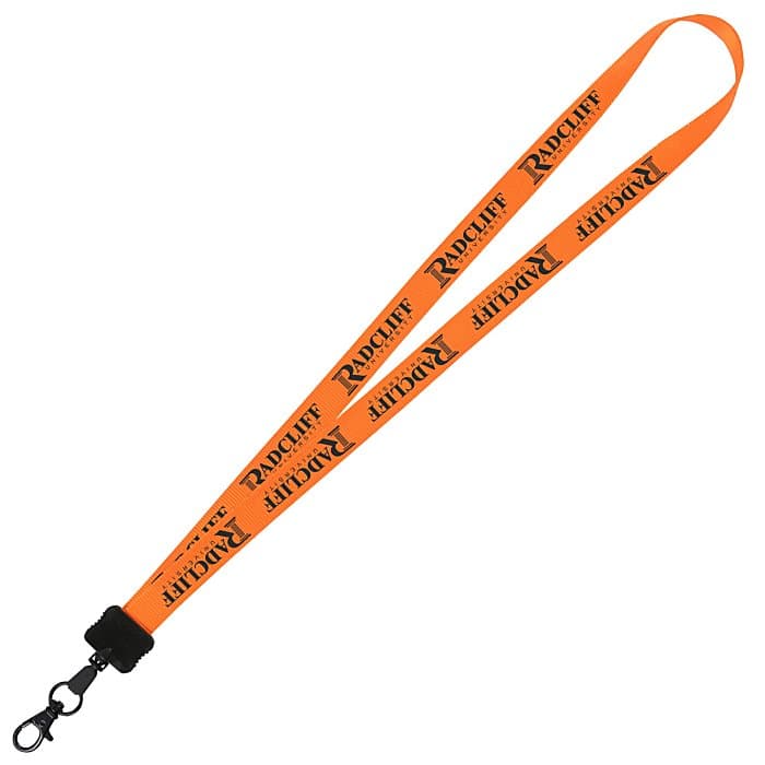 Smooth Nylon Lanyard - 3/4 inches - 32 inches - Metal Lobster Claw