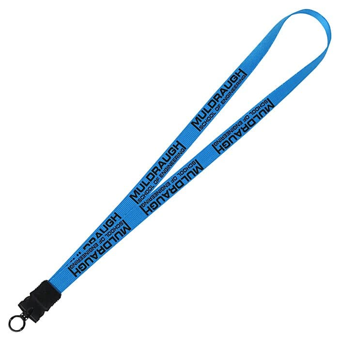 Smooth Nylon Lanyard - 3/4 inches - 34 inches - Snap Buckle Release