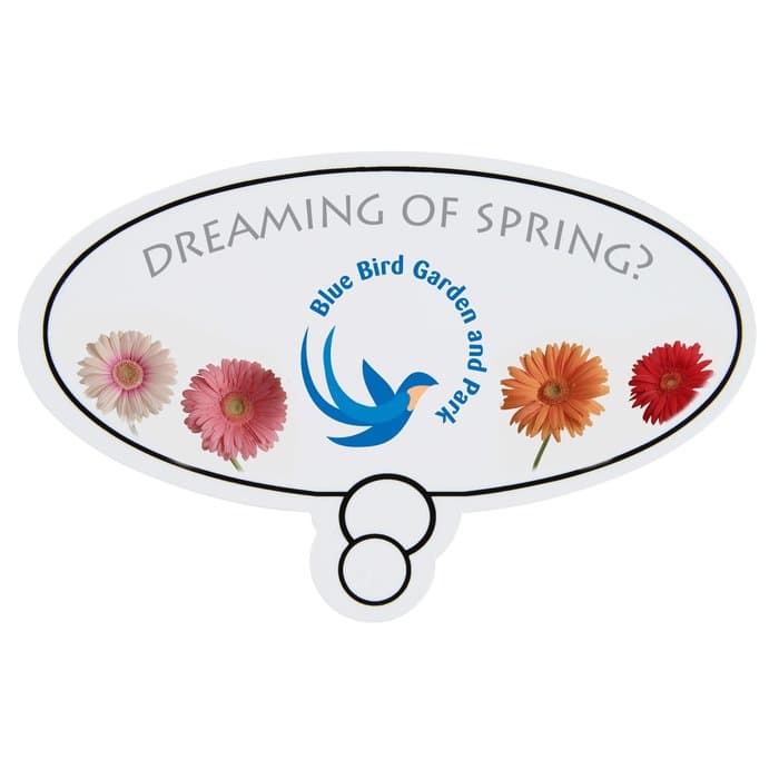 Flat Flexible Magnet - Conversation Bubble - Oval