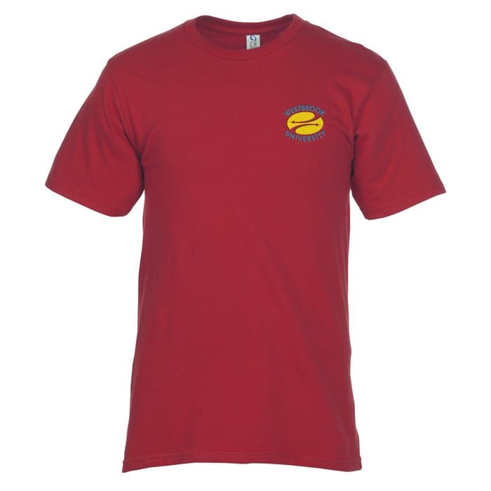 Essential Ring Spun Cotton T-Shirt - Men's - Colors - Embroidered