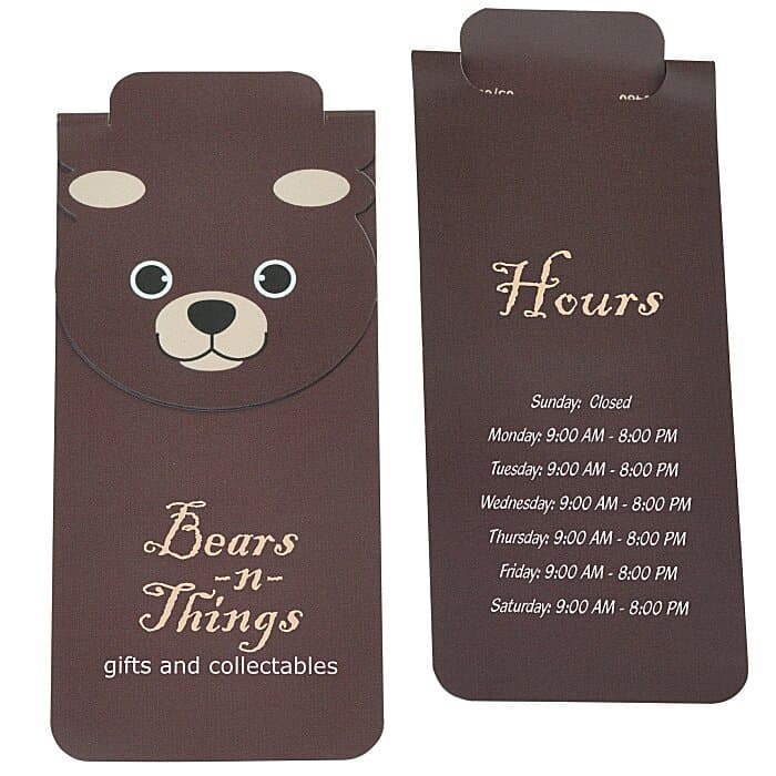 Paws and Claws Magnetic Bookmark - Bear