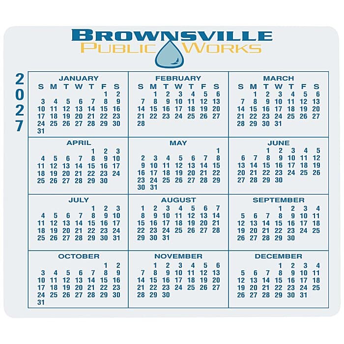 Removable Laptop Calendar - 3-1/4 inches x 3-3/4 inches - Full Color