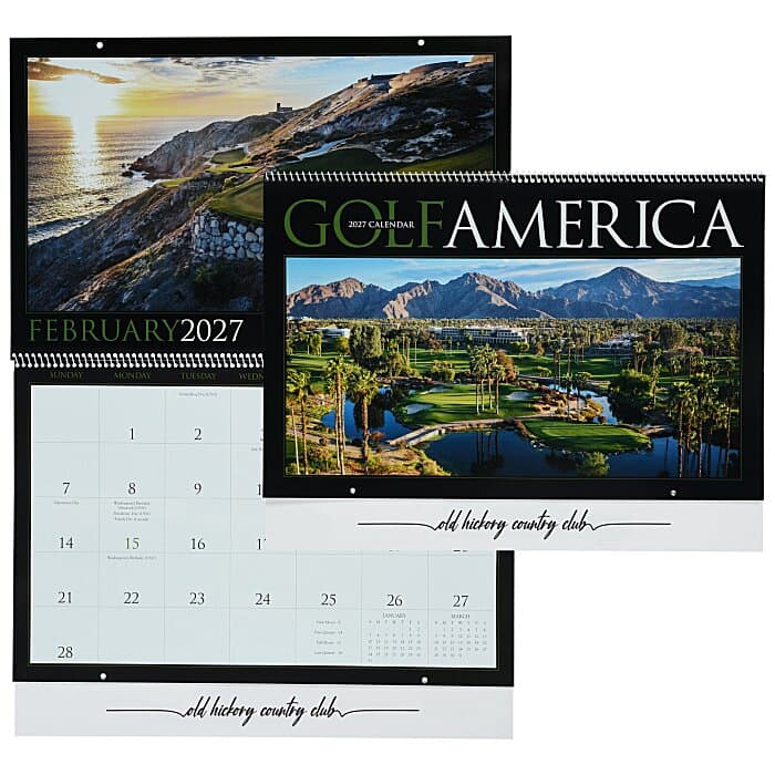 Golf America Large Wall Calendar