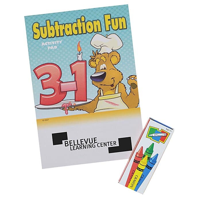 Color & Learn Activity Fun Pack - Subtraction