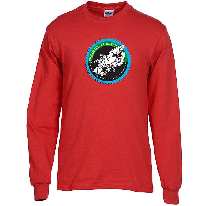 Gildan 5.3-oz Cotton LS T-Shirt - Full Color - Colors