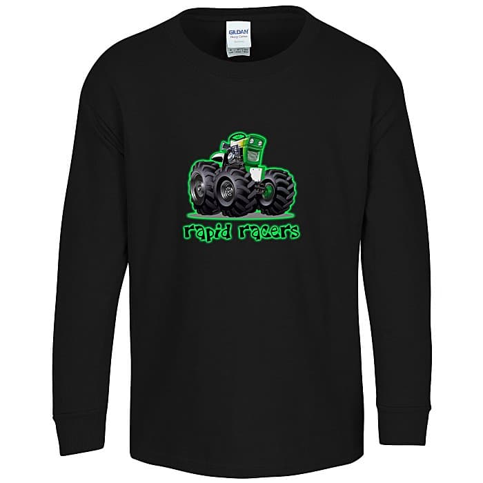 Gildan 5.3-oz Cotton LS T-Shirt - Youth - Full Color - Color