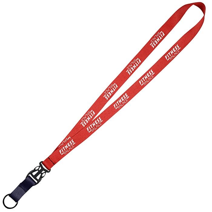 Mix and Match Econ Polyester Lanyard - 3/4 inch - 38 inches - Metal Split Ring