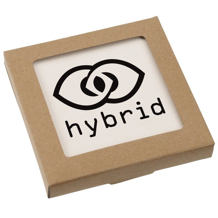 Absorbent Stone Coaster Duo - Square