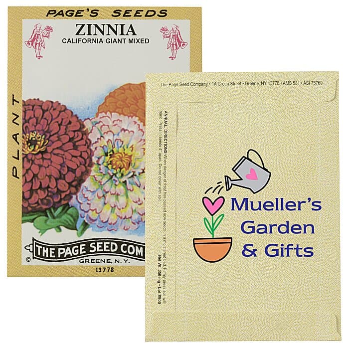 Antique Series Seed Packet - Giant Zinnia