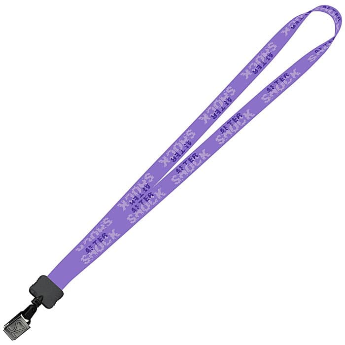 Dye-Sub Lanyard - 3/4 inches - 36 inches - Metal Bulldog Clip