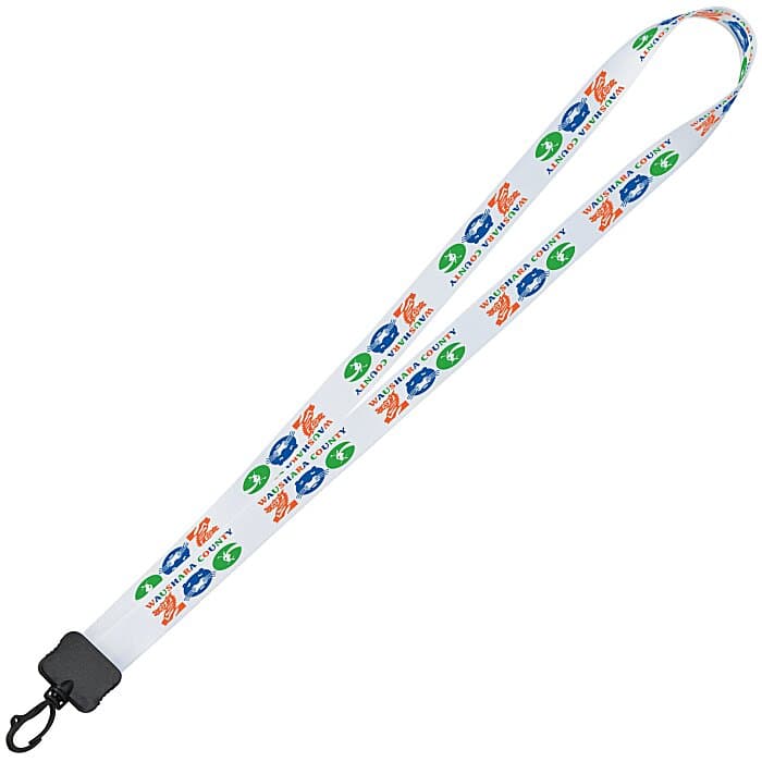 Dye-Sub Lanyard - 3/4 inches - 34 inches - Plastic Swivel Snap Hook
