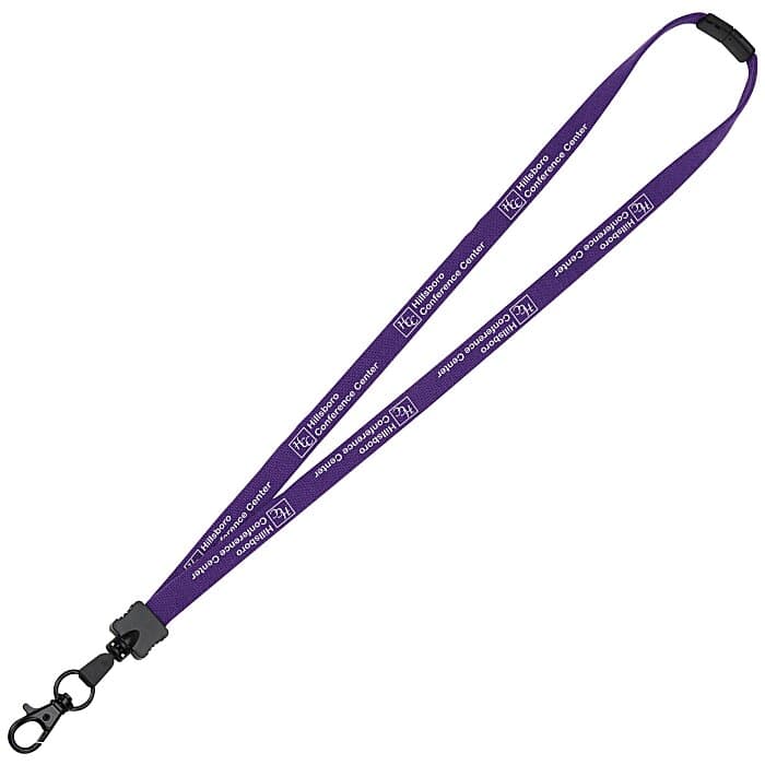 Lanyard with Neck Clasp - 5/8 inch - 32 inches - Large Metal Lobster Claw