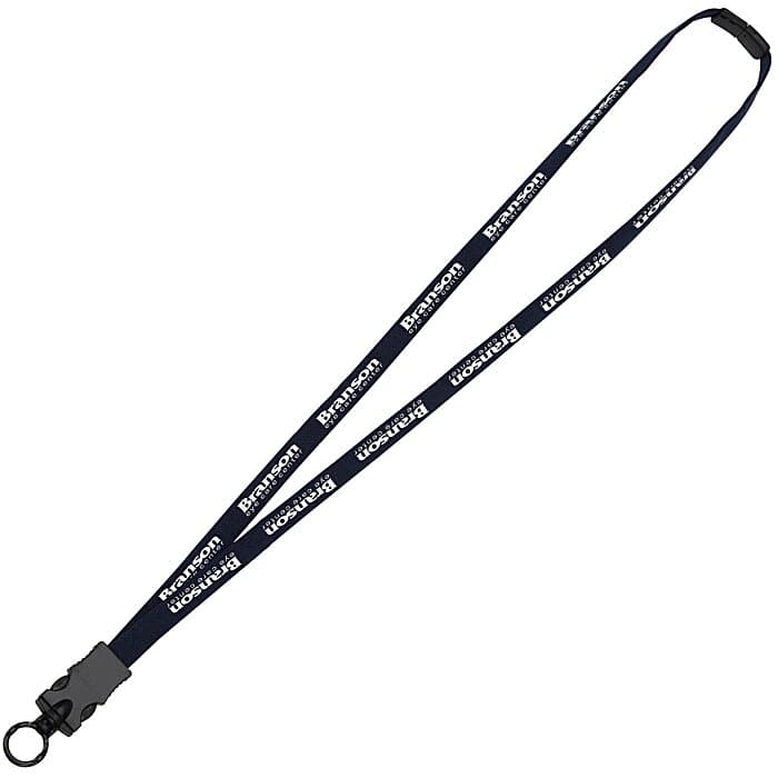 Lanyard with Neck Clasp - 5/8 inch - 32 inches - Snap Buckle Release