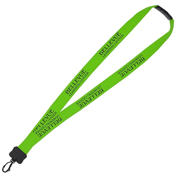 Lanyard with Neck Clasp - 7/8 inches - 32 inches - Plastic Swivel Snap Hook