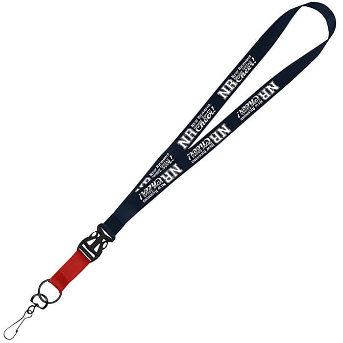 Mix and Match Econ Polyester Lanyard - 3/4 inch - 38 inches - Metal Swivel Snap Hook