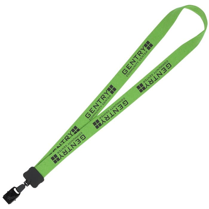 Lanyard - 7/8 inches - 32 inches - Large Metal Bulldog Clip