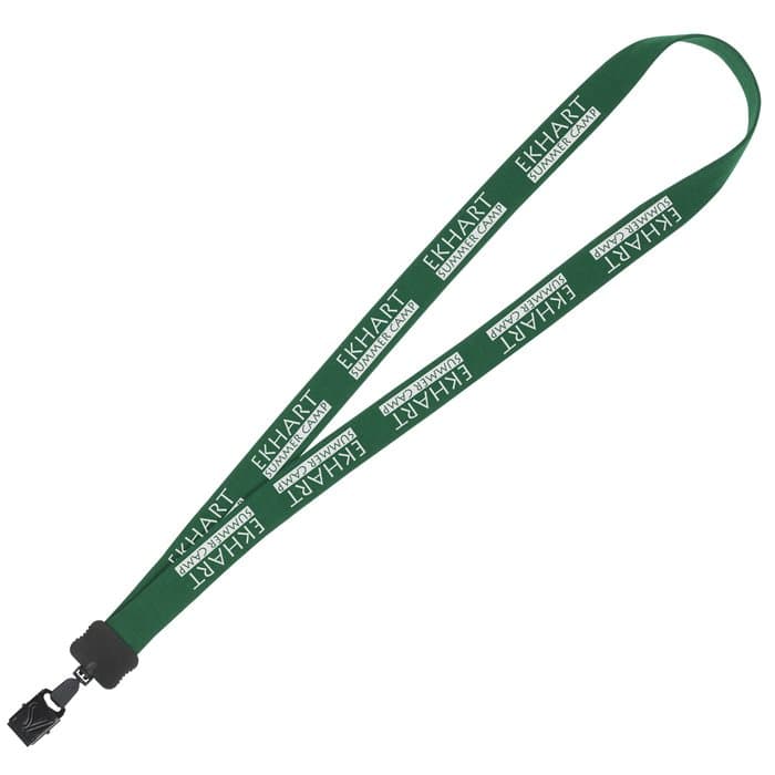 Lanyard - 7/8 inch - 36 inches - Large Metal Bulldog Clip