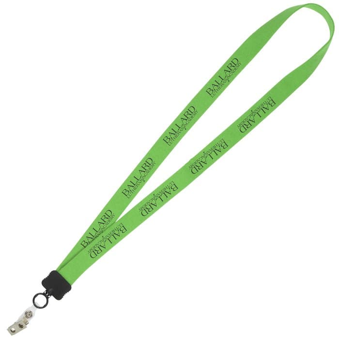 Lanyard - 7/8 inch - 36 inches - Snap with Metal Bulldog Clip