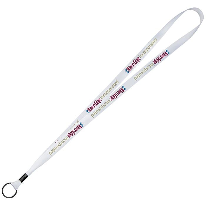 Full Color Ribbon Lanyard - 5/8 inches - 36 inches - Metal Split Ring