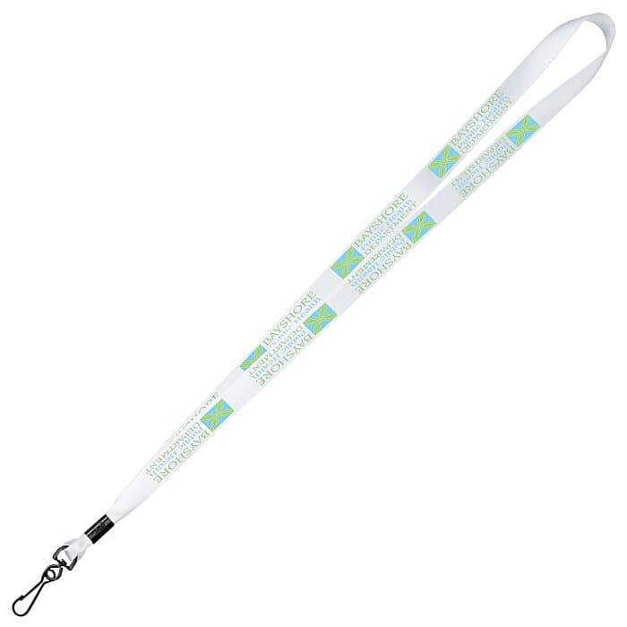 Full Color Ribbon Lanyard - 5/8 inches - 34 inches - Metal Swivel Snap Hook