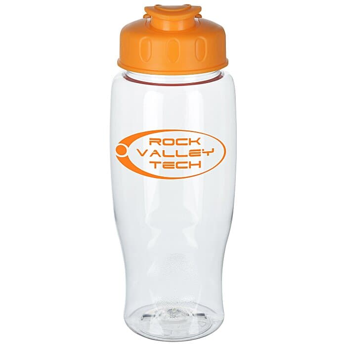 Clear Impact Comfort Grip Bottle with Flip Lid - 27 oz.