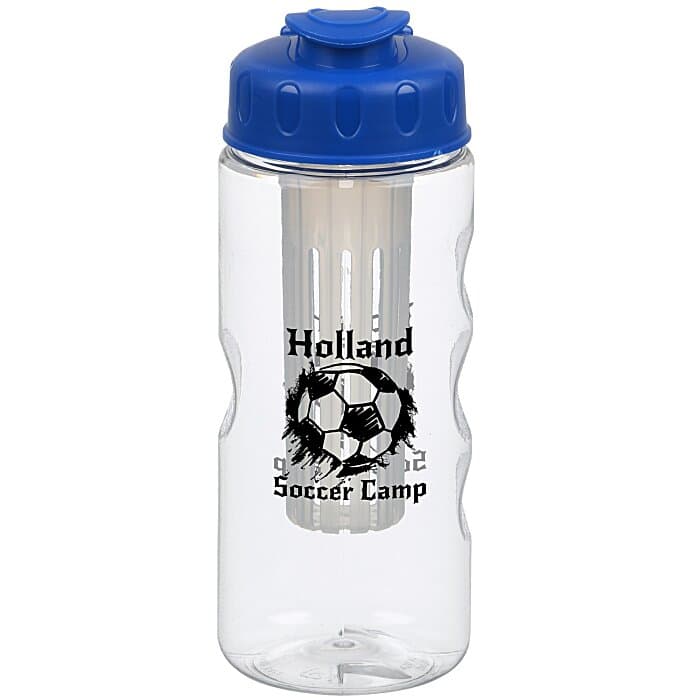 Clear Impact Infuser Mini Mountain Bottle with Flip Lid - 22 oz