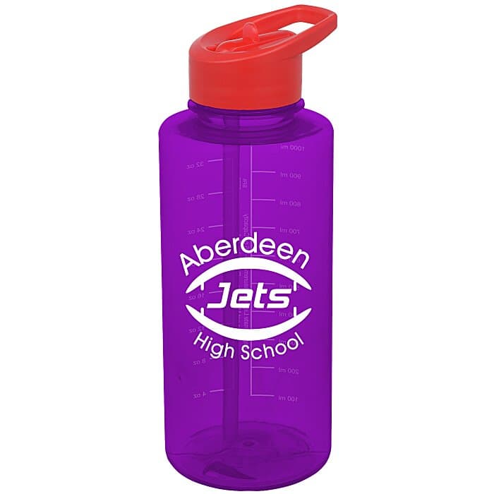 Mountain Bottle with Flip Straw Lid - 36 oz