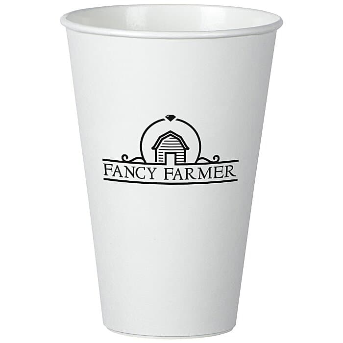 Insulated Paper Travel Cup - 16 oz - Low Qty