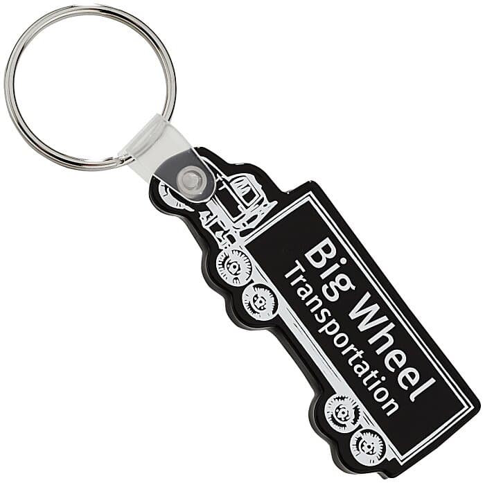 Semi-Truck Soft Keychain - Opaque