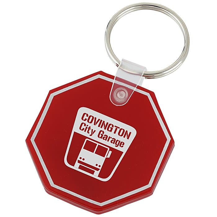 Stop Sign Soft Keychain - Opaque