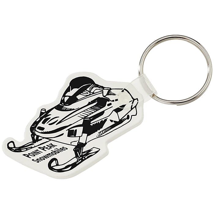 Snowmobile Soft Keychain - Opaque