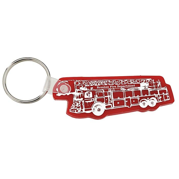 Fire Truck Soft Keychain - Opaque