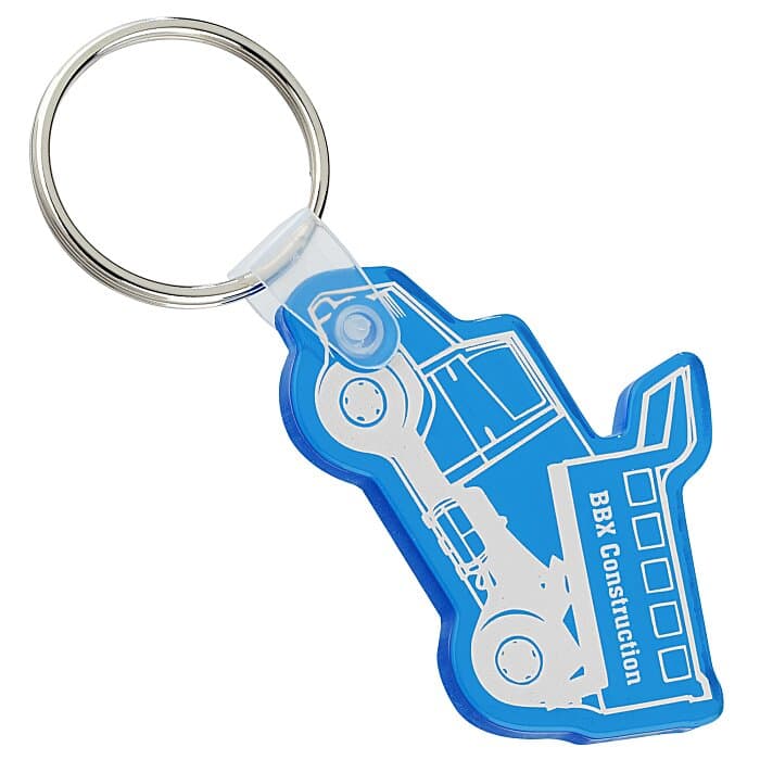 Dump Truck Soft Keychain - Translucent