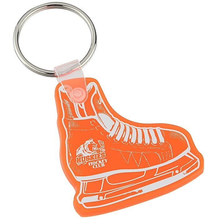 Hockey Skate Soft Keychain - Translucent