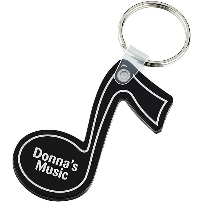 Music Note Soft Keychain - Opaque