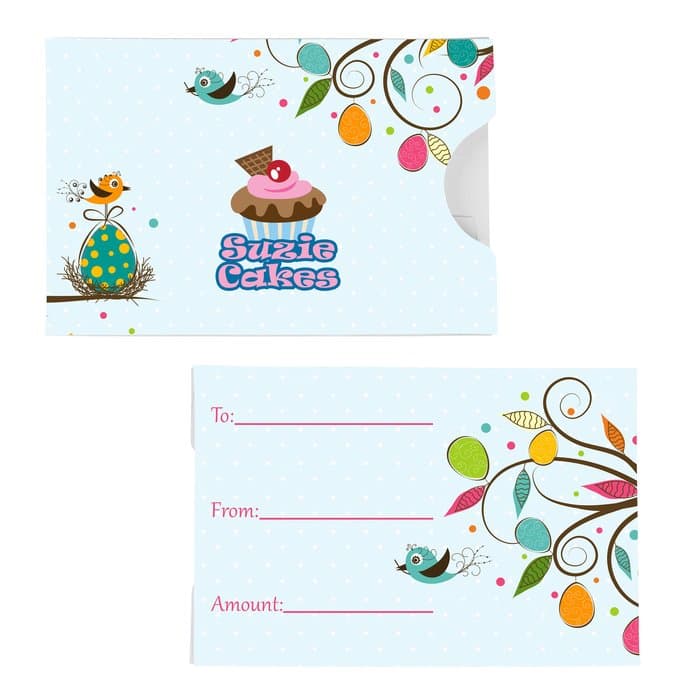 Pull Out Gift Card Holder