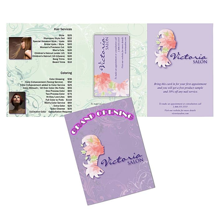 Tri-Fold SuperSeal Postcard with Magnet - 6 inches x 13 1/4 inches