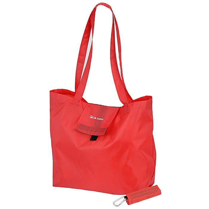 Foldable Hook and Loop Closure Tote